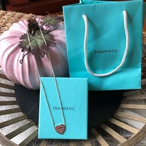 Tiffany & co double chain heart necklace